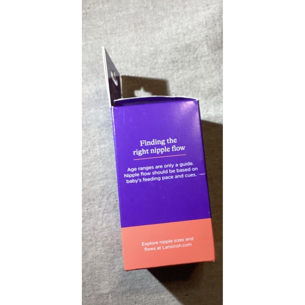 Lansinoh Bottle Nipples XS Flow 4pcs in the pack BPA-Free Natural Extra Slow 0m+ - Picture 3 of 5